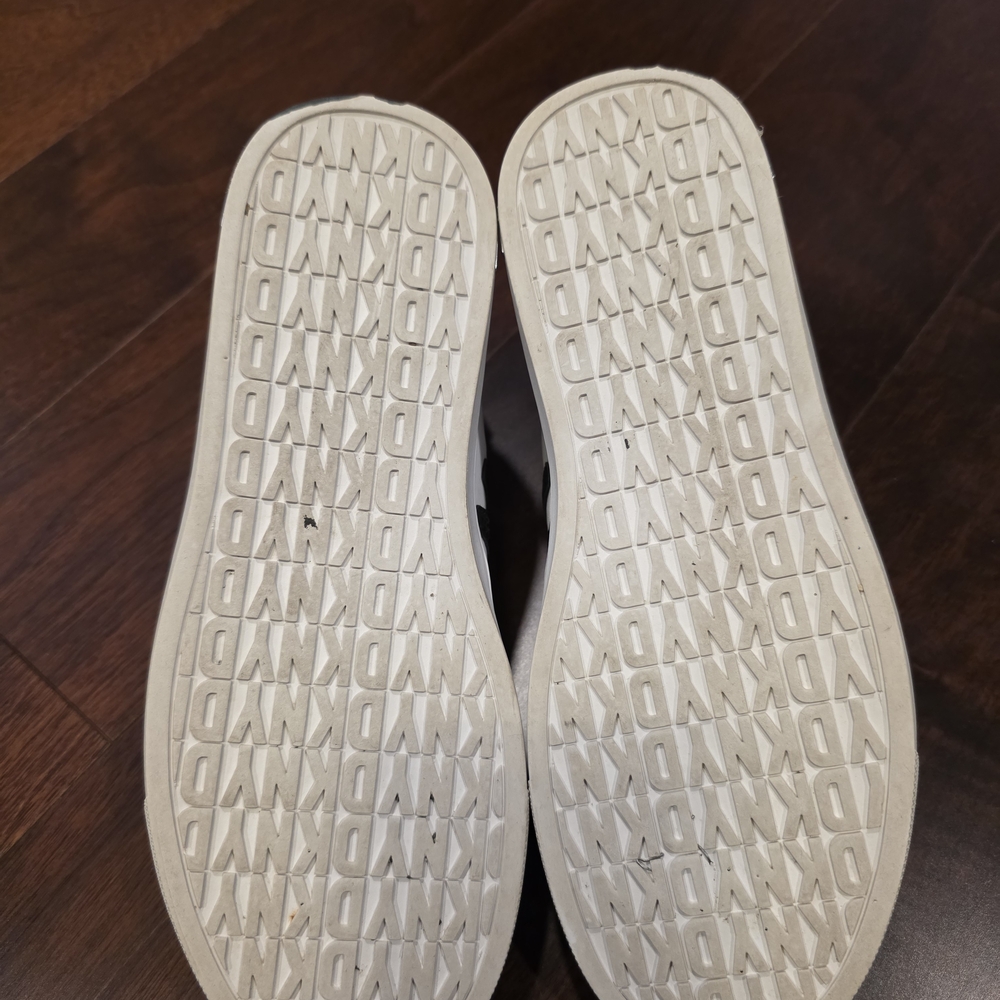 DKNY White Sneakers with Black Side Accents - Picture 6 of 7